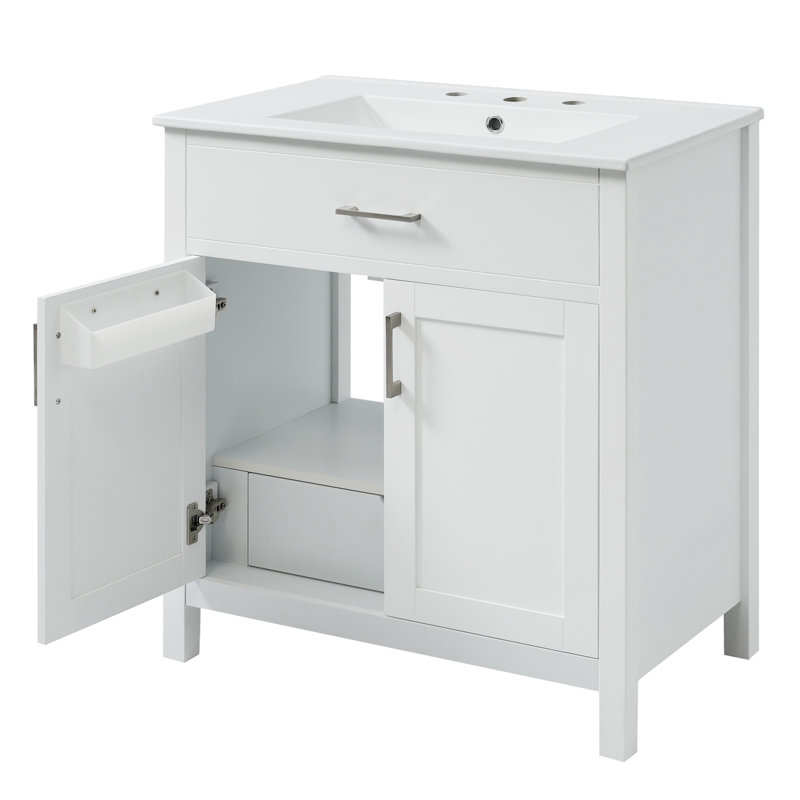 Meuble-lavabo sophistiqué avec d'excellentes caractéristiques et une qualité durable, Blanc