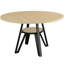 Table de salle à manger l 47,2 po pour 4-6 personnes, table de cuisine avec tablette de rangement en rotin-573923296