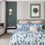 Ensemble d'édredon réversible 100% coton Elora Blue Canterbury Bells-127957323