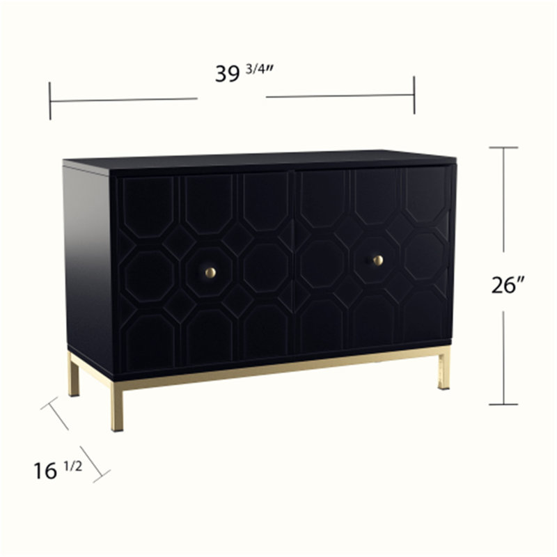 Claverton Down Accent Cabinet, Black