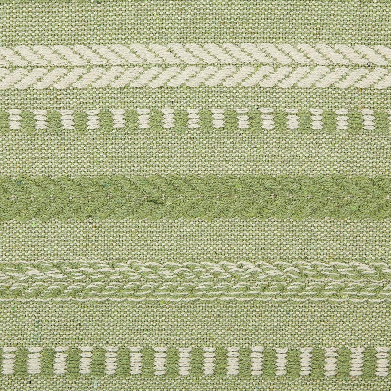 Elco Striped Table Runner, Green, 15" x 113""