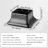 Sumiah Powder-Coated Steel Post Base