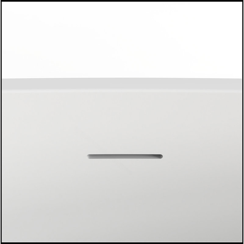 Stylish Matte White Freestanding Bathtub, Ergonomic Design For Ultimate Comfort And Space Efficiency