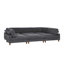 Canapé modulaire à large assise en velours côtelé-130623800