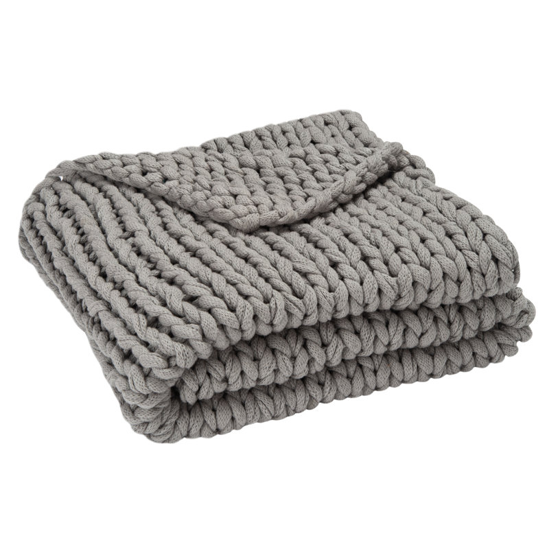 Serenity Acrylic Throw, Gray