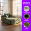 Canapé-lit avec méridienne convertible Unarepos Corduroy-20661035