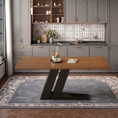 Durable Retro Design Rectangular Large Table