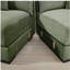 Canapé modulaire surdimensionné surdimensionné en nuage, canapé modulaire convertible, accoudoirs très épais avec repose-pieds, tissu velours côtelé de qualité supérieure, conception ergonomique, assemblage facile, pour la chambre à coucher dans le salon, vert