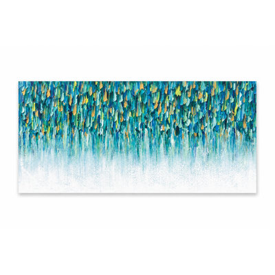 «Waterfall: Cascading Blues», reproduction d'art sur toile