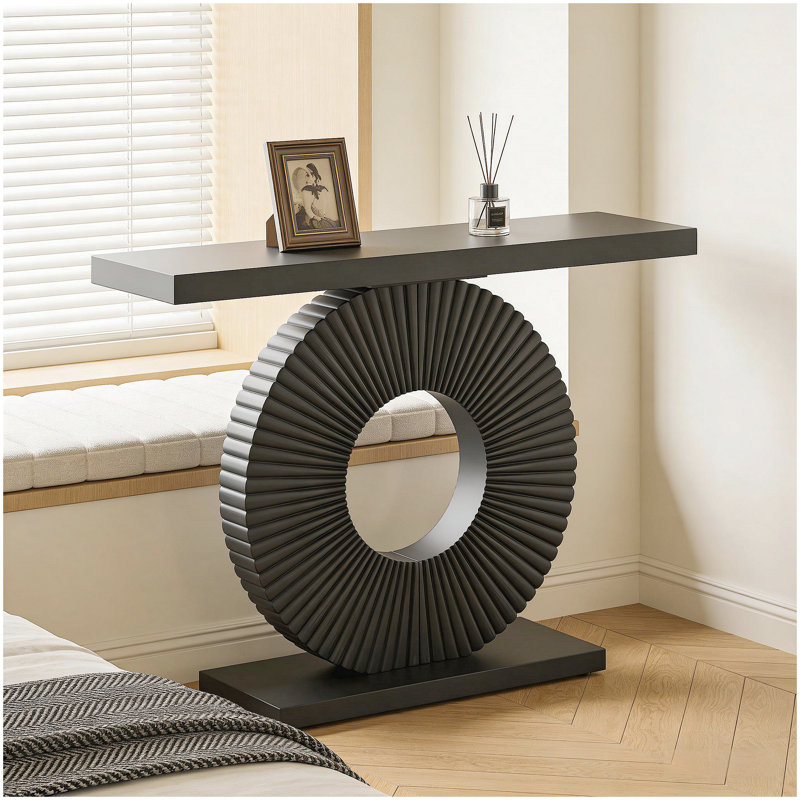 Stylish Wood Sofa Console Table | Gift Idea, Black