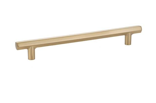 Mod Hex Cabinet Pull, 8", Satin Brass