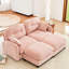 Canapé d'angle en chenille rose, design ergonomique et modulable pour un espace de vie polyvalent. Élégant et modulaire, en chenille de haute qualité, avec siège et combinaisons flexibles pour les chambres.