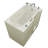  Therapeutic Tubs 26 in. x 46 in. Right Drain Quick Fill Walk-In Air Tub in Biscuit-11831168-11831165