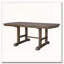 Ensemble de table de salle à manger 6 pièces, avec 4 chaises d'appoint rembourrées et banc-1666990520