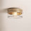 2 Light Glass Flush Mount