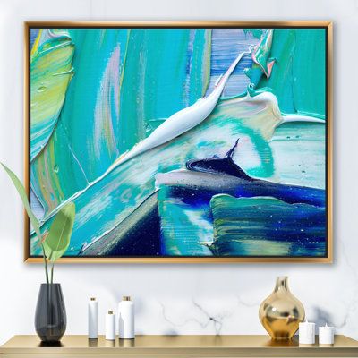 Huile sur toile, composition texturée - reproduction d'art sur toile