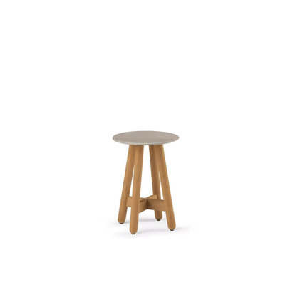 Mbrace Outdoor Round Teak Side Table