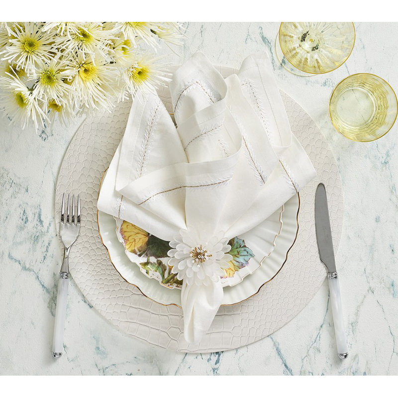 Croco Placemat, White