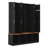Hall Tree With 4 Hidden Hanging Hooks, Versatile Walnut Seating Bench With 8 Doors, Entryway Shoe Cabinet With Open Compartments-1997042555