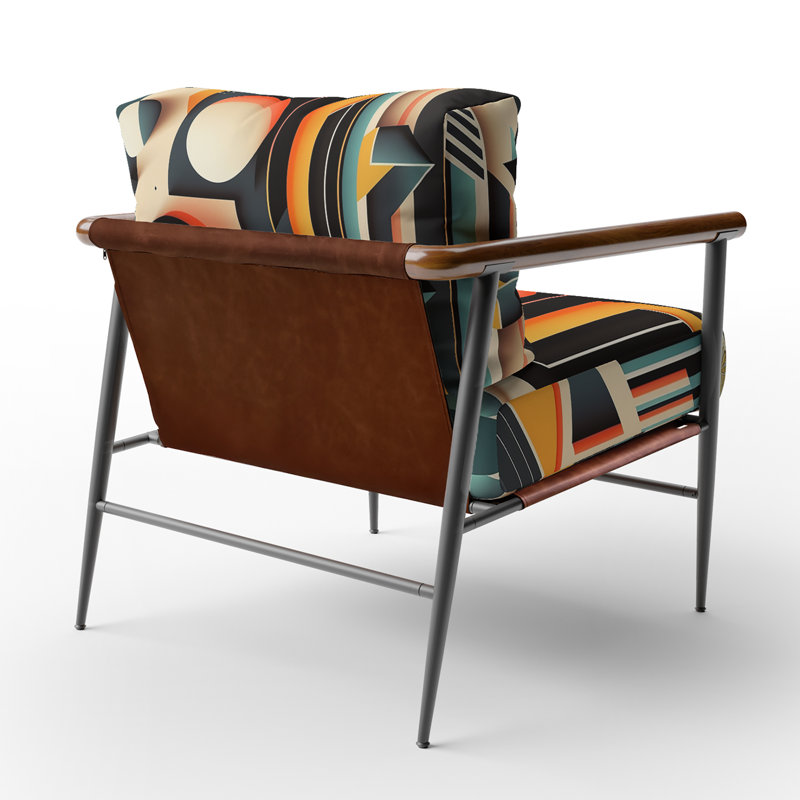 Fauteuil d'appoint rembourré Briadale, Noir, noir, noir, noir