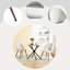 Upholstered Accent Chairs with Curved Backrest and Sturdy Metal Leg Living Room Side Chairs-1681867668