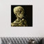 Head Of A Skeleton With A Burning Cigarette by Vincent Van Gogh - Painting on Canvas-972813257-945887121