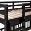 Lit simple au-dessus d'un lit superposé avec glissade, solution peu encombrante, fabrication-1110366352