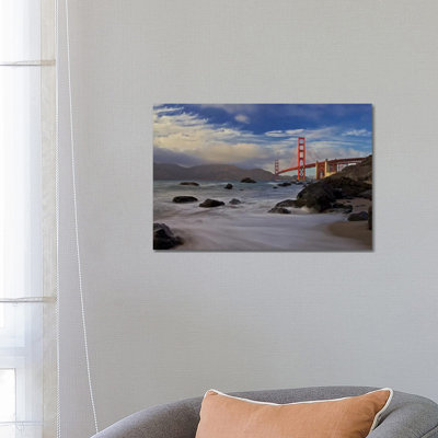 Golden Gate Bridge by Evgeny Vasenev - Wrapped Canvas Gallery-Wrapped Canvas Giclée