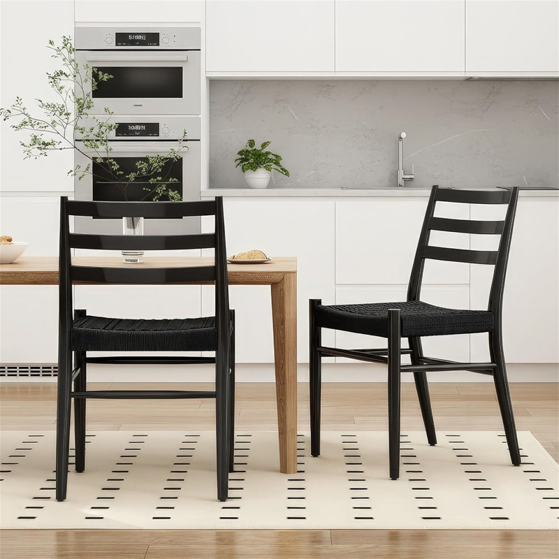 Dining Chairs Set Of 2(Only Dining Chairs), Black