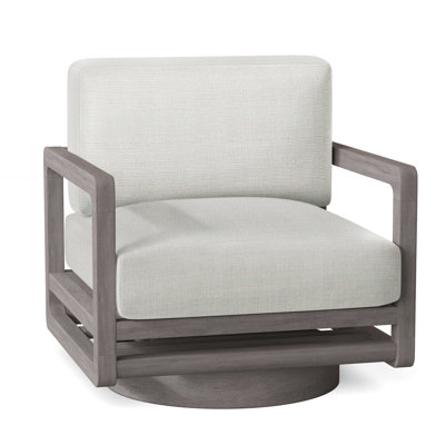 Tanah Outdoor Teak Swivel Lounge Chair