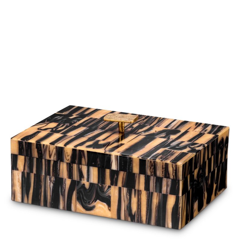 Box Capitola S Black Brown, 5.12" H x 11.02" W x 8.07" D