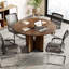 Table de conférence 39,37 "brun foncé avec base en X pour 4 personnes ou petite table de réunion