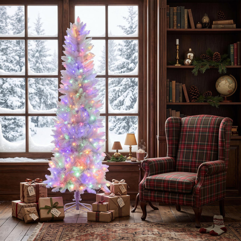 Arbre de Noël artificiel 6 pi avec 250 lumières DEL préinstallées