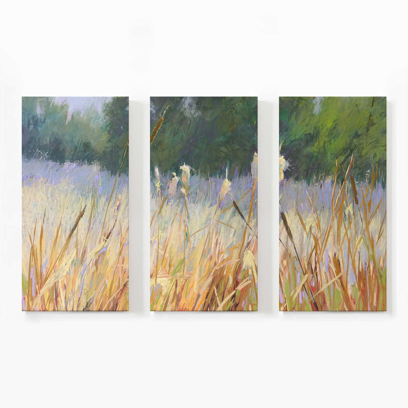 Anches murmurantes | Impression sur toile 3 panneaux, H 36 po x l 54 po