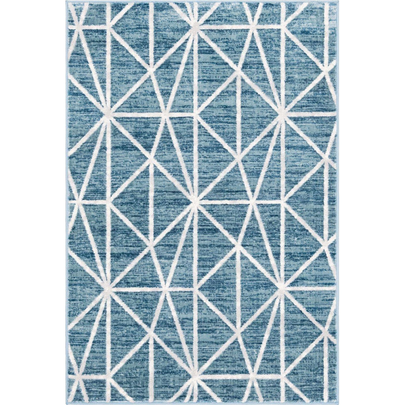 Clidy Abstract Indoor Rug, Rectangle 4' x 6'