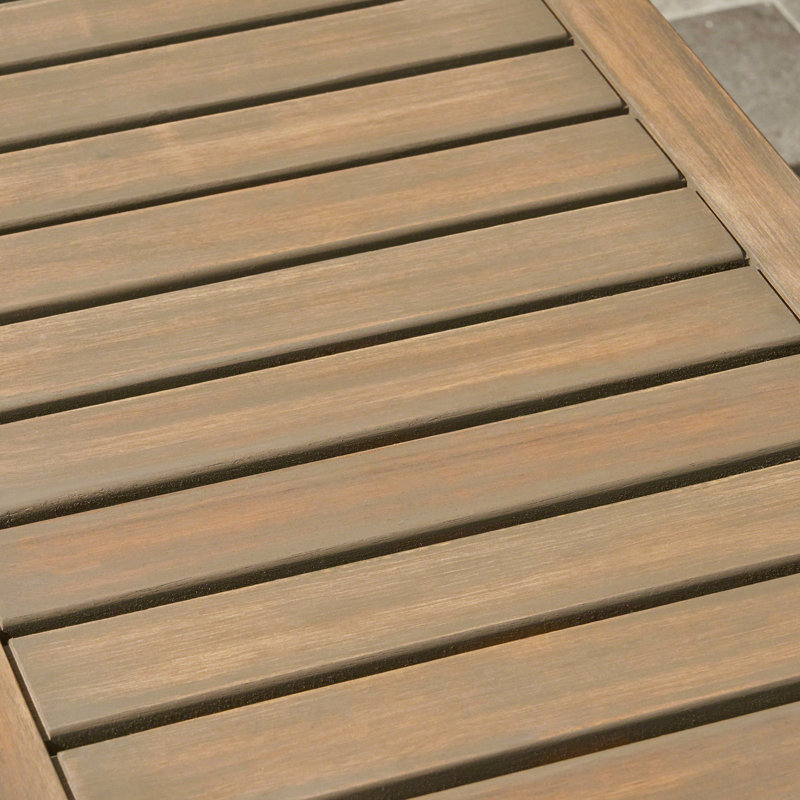 JECO INDUSTRIAL WOOD AND METAL BENCH, Gray