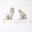 Lion Sculpture-Nickel/Crystal