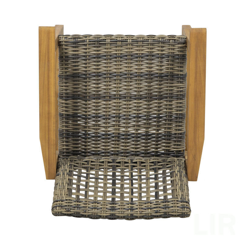 HAMPTON WOOD AND WICKER DINING CHAIR( SET OF 2 ), Chair, Natural Stained