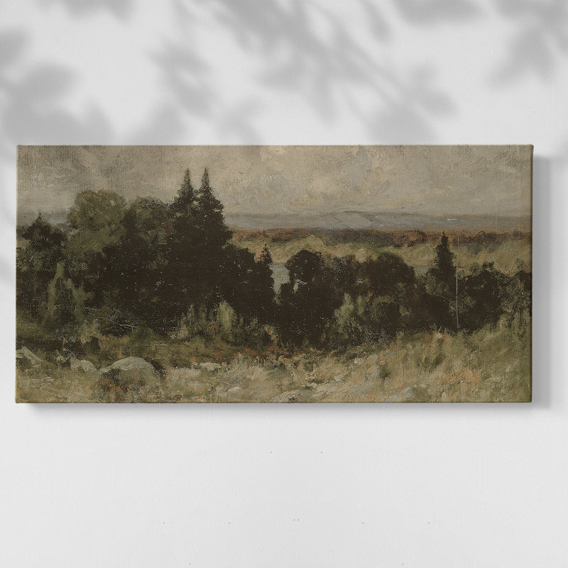 Série paysage - DCCDXCI - Toile tendue avec châssis, prête à accrocher, H 21 po x l 41 po