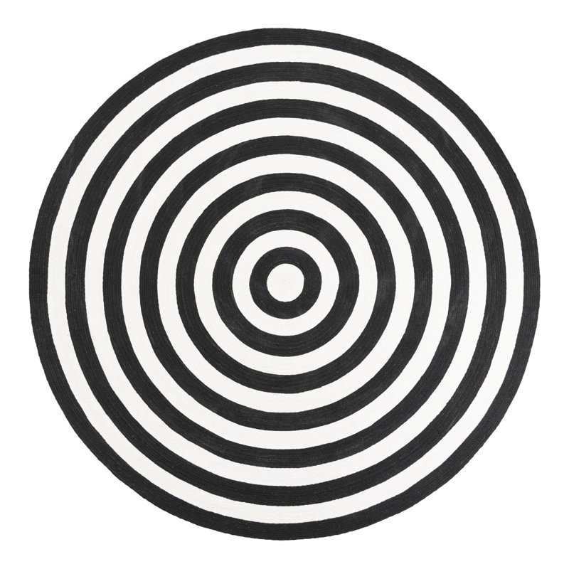 Kozan Geometric Indoor / Outdoor Rug, Round 7'10"
