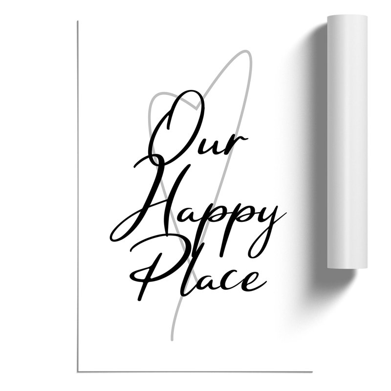 Our Happy Place - Frameless Print, 59cm H x 42cm W x 0.1cm D