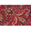Tapis rouge rétro en laine noué à la main Tabriz Andrews - 8 pi 0 po x 11 pi 4 po