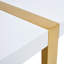 Ensemble de salle à manger 9 pièces moderne en bois 71 "avec base géométrique en métal et chaises en porte-à-faux-1086805831-1086805834