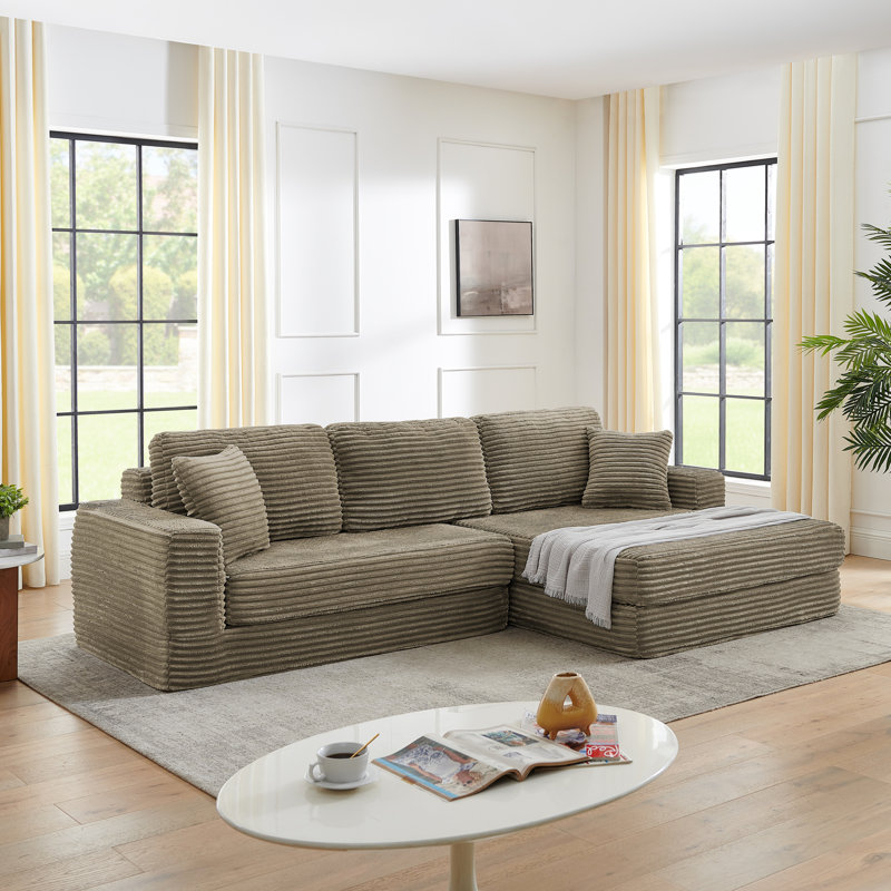 Brun modulaire compressé avec flanelle douce pour les invités de nuit Espace de détente moderne et minimaliste