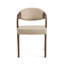 Chaise d'appoint rembourrée Aiko crème-1473153019