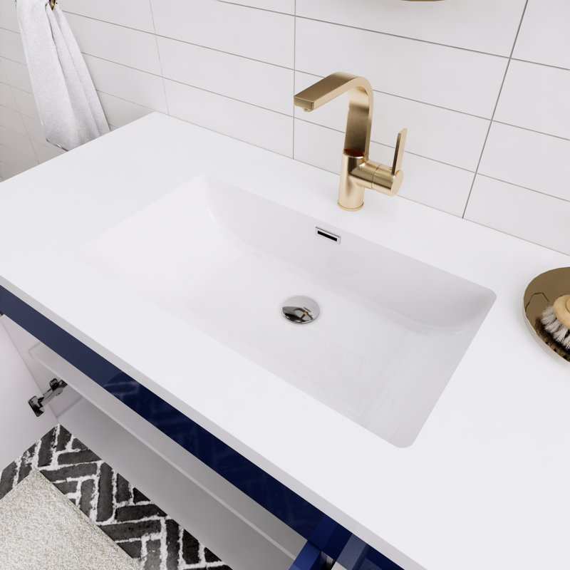 Ensemble de meuble-lavabo simple 42 po Thurnell, Bleu nuit