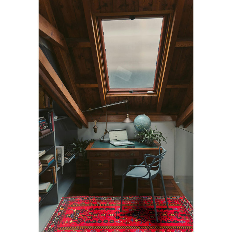 Teimani Red Rug 3'4" x 6'4"