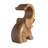 1 Bottle Solid Wood Tabletop Wine Bottle Rack in Brown