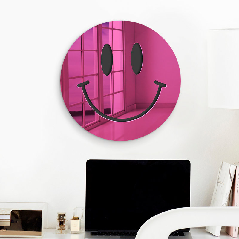 Décoration murale Brette, H 12 po x l 12 po x P 1 po, Rose