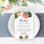 Ensemble de 56 cartes de mariage tropicales pour la réception de table, assiettes, famille, amis, paquet de 56